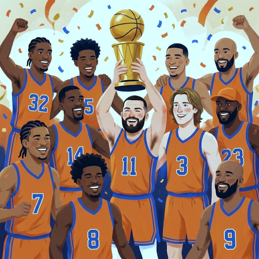 A hand-painted page from a Gold Standard championship book